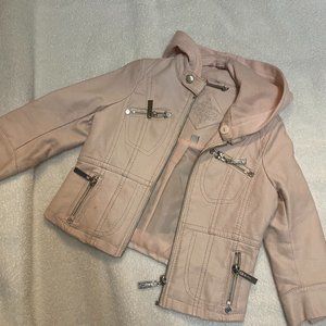 Faux leather jacket for toddler